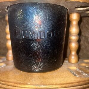 Vintage Humidor Tobacco Jar And Cigar Holder